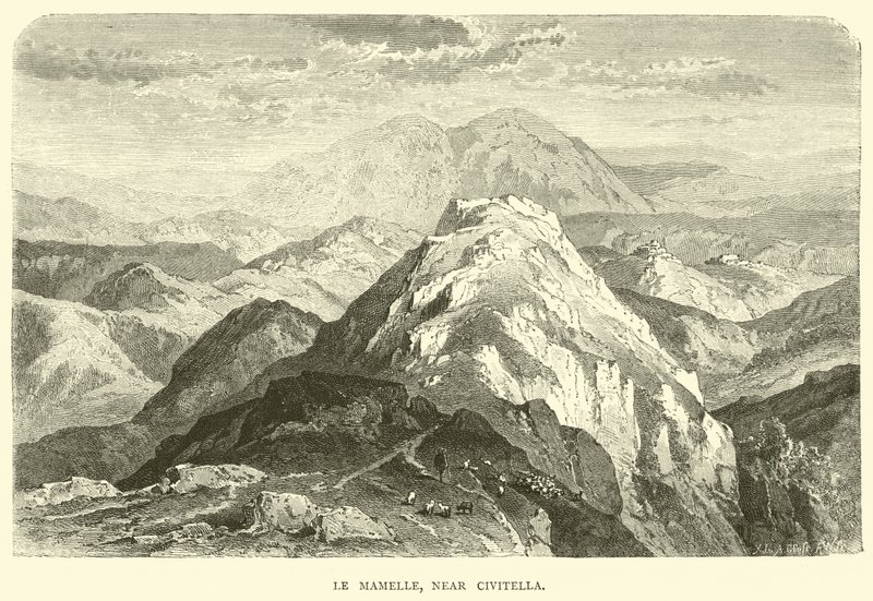 Le Mamelle, nær Civitella af English School