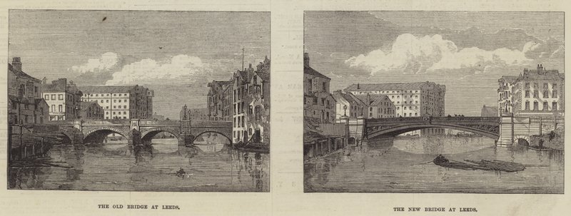 Leeds Bridge (gravering) af English School