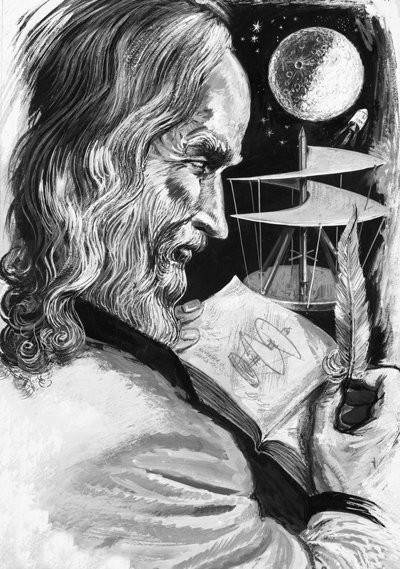 Leonardo Da Vinci af English School