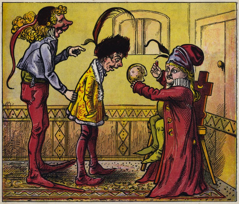 Lille Jack Horner (farve litho) af English School