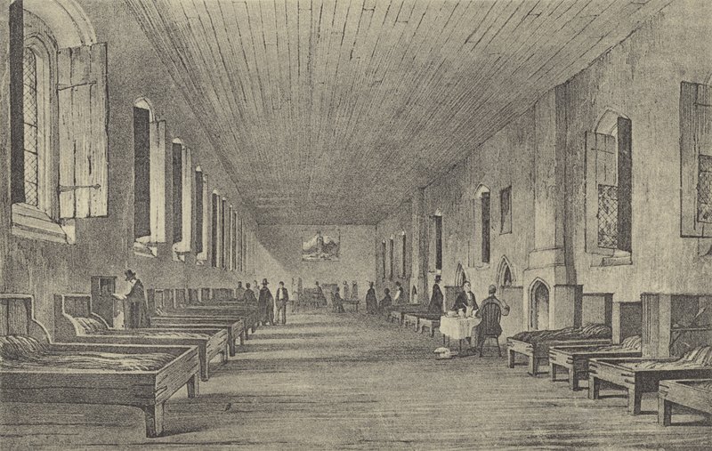 Langkammer, 1844 (dybtryk) af English School