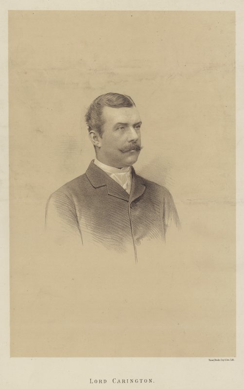 Lord Carington (litho) af English School