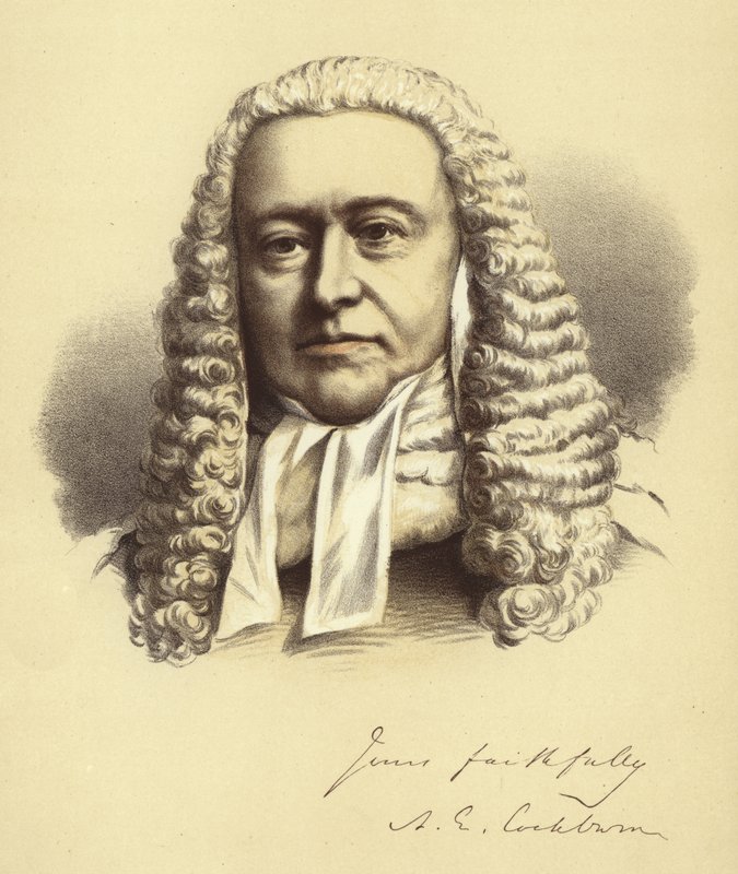 Lord Chief Justice Cockburn af English School