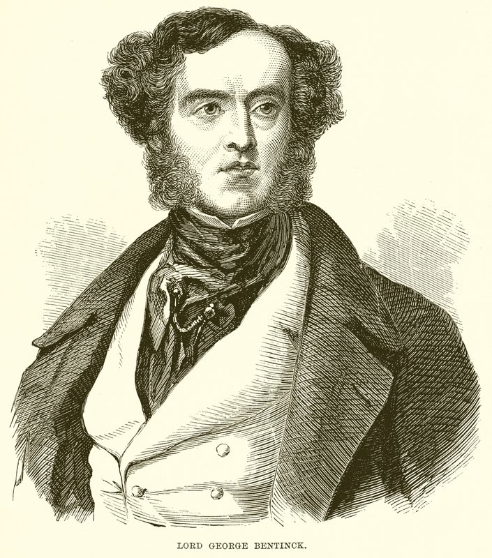 Lord George Bentinck af English School