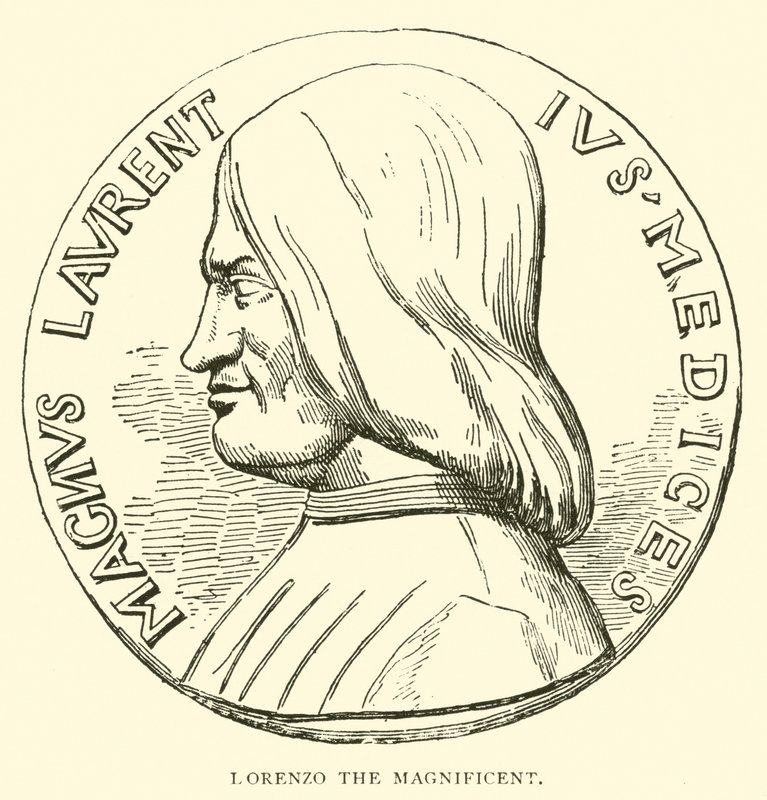 Lorenzo den storslåede (gravering) af English School
