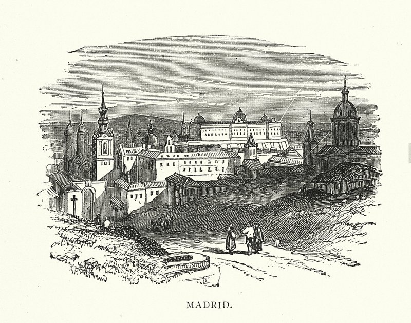 Madrid (kobberstik) af English School