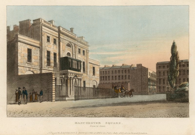Manchester Square, North Side af English School