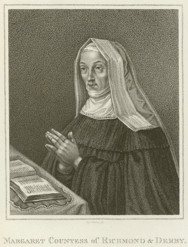 Margaret, grevinde af Richmond og Derby (gravering) af English School