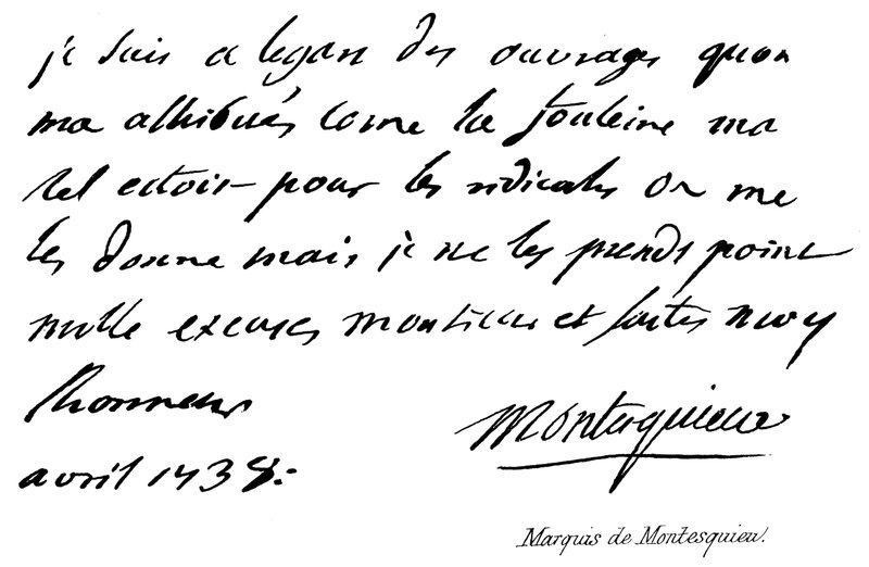 Markis af Montesquieu af English School