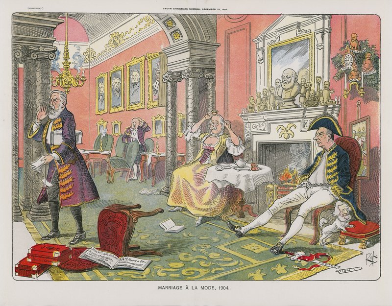 Ægteskab a la Mode, 1904 af English School