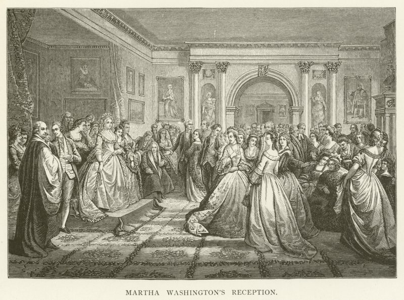 Martha Washingtons reception af English School