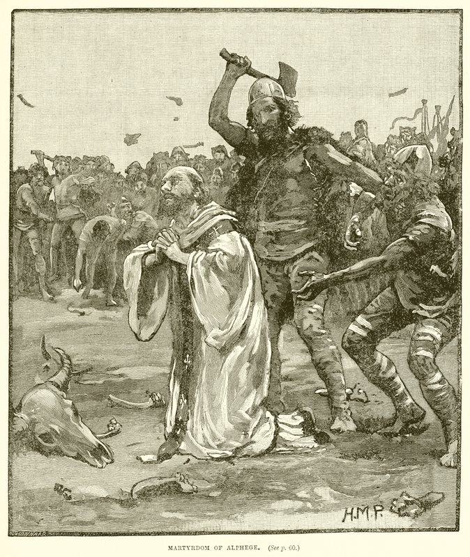 Martyrium af Alphege af English School