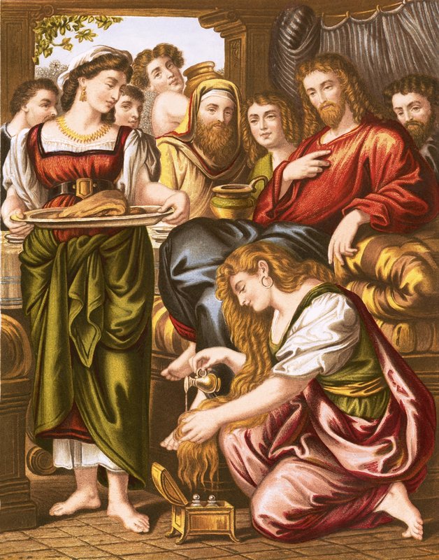 Maria salver Jesu fødder af English School