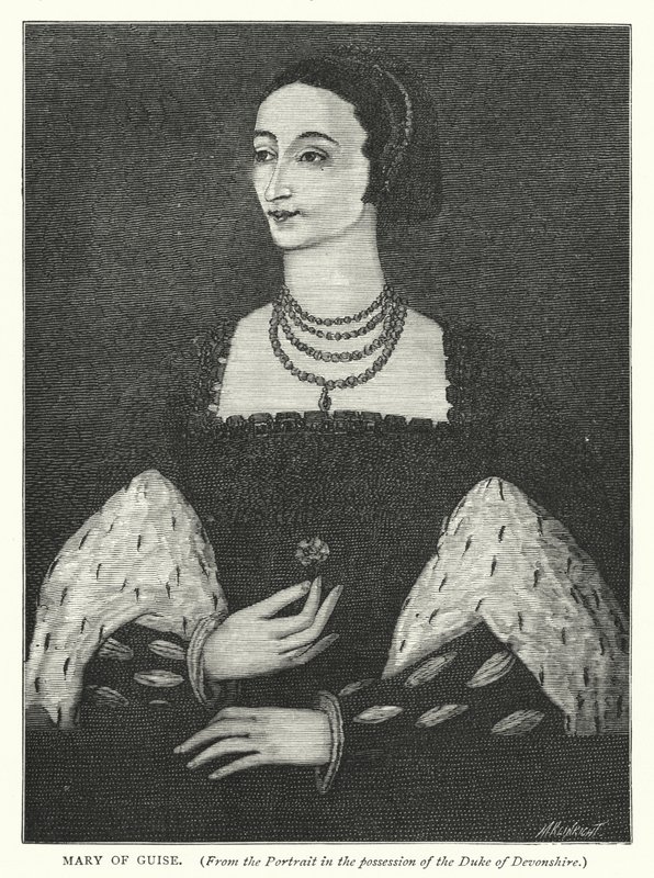 Mary of Guise (gravering) af English School