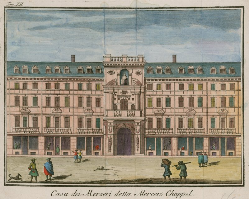 Mercers Chapel, Cheapside, London af English School