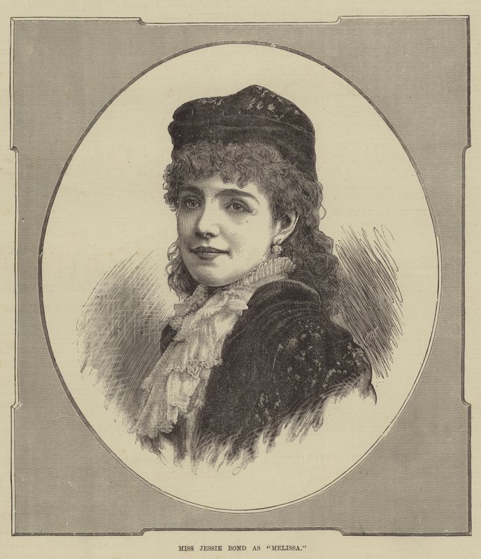 Miss Jessie Bond som "Melissa" (gravering) af English School