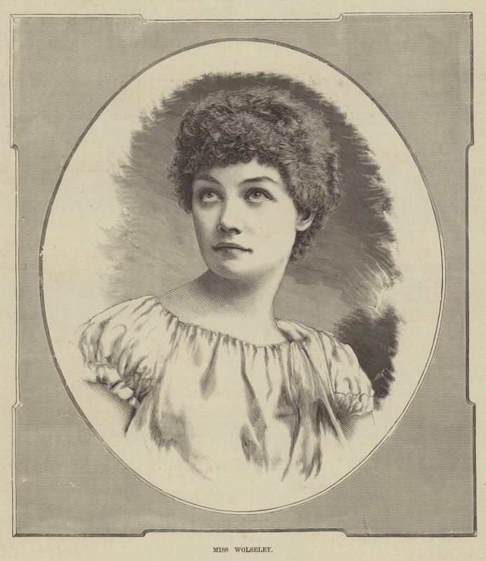 Miss Wolseley (gravering) af English School