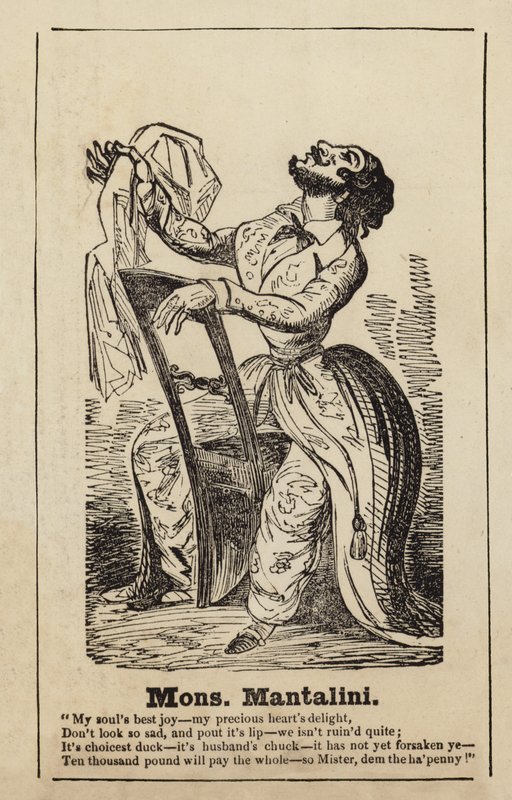 Monsieur Mantalini fra Nicholas Nickleby af English School