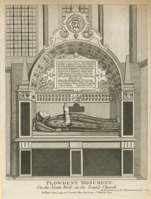 Monument til Edmund Plowden af English School