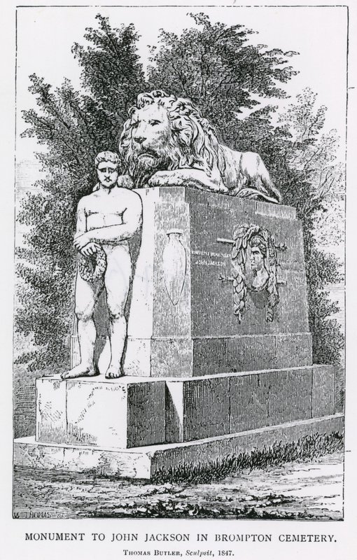 Monument til John Jackson på Brompton Cemetery af English School
