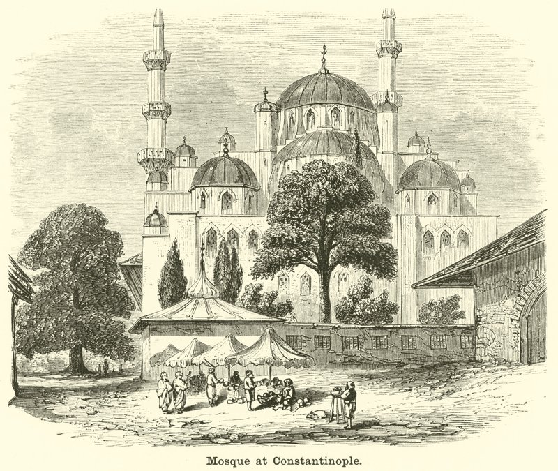 Moskeen i Konstantinopel af English School