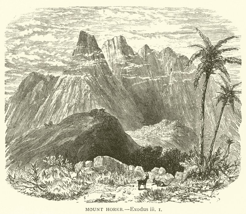 Horeb-bjerget, Exodus, iii af English School