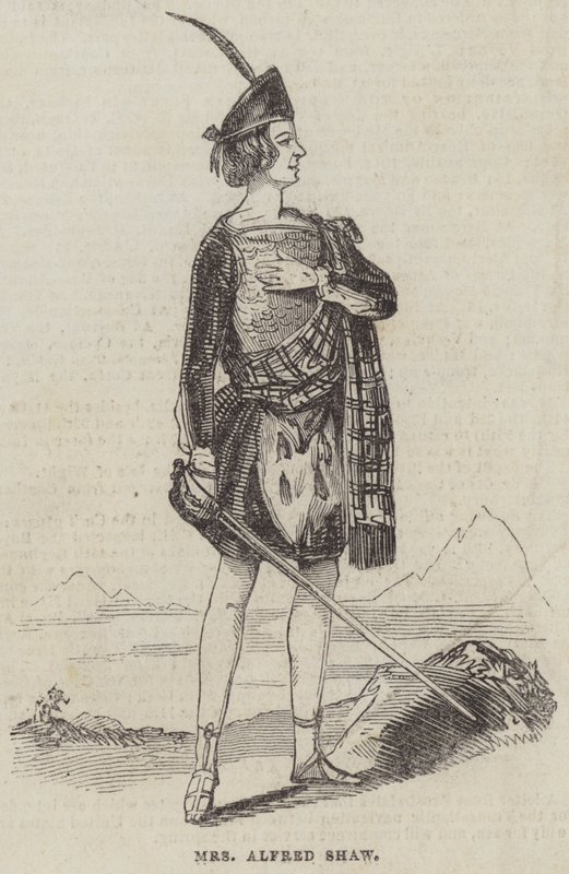 Fru Alfred Shaw (gravering) af English School