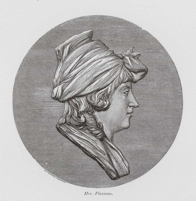 Mrs Flaxman (engraving) af English School