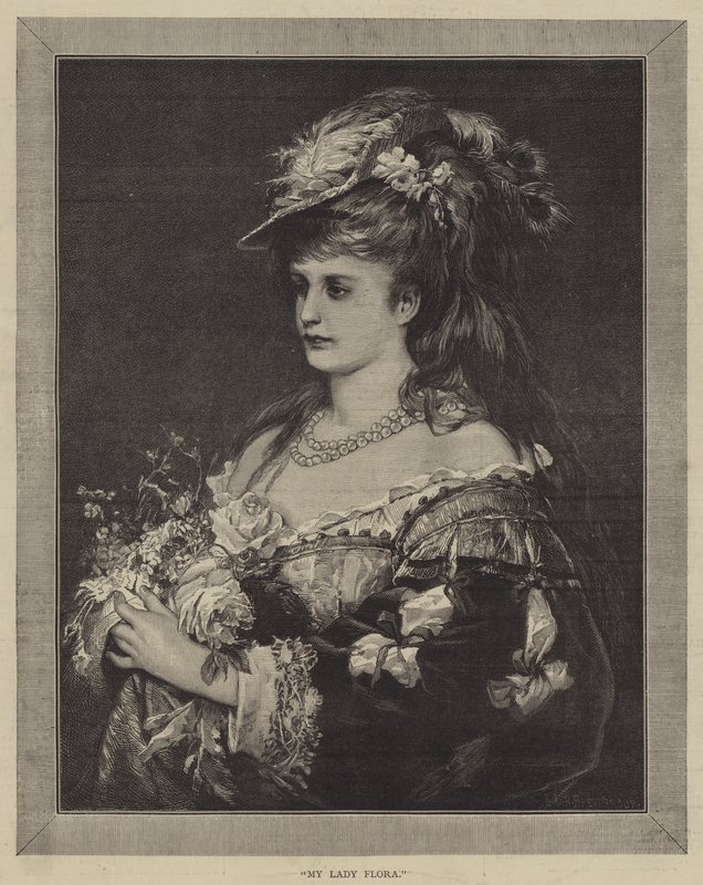 My Lady Flora (gravering) af English School