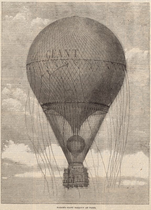 Nadars kæmpe ballon i Paris af English School