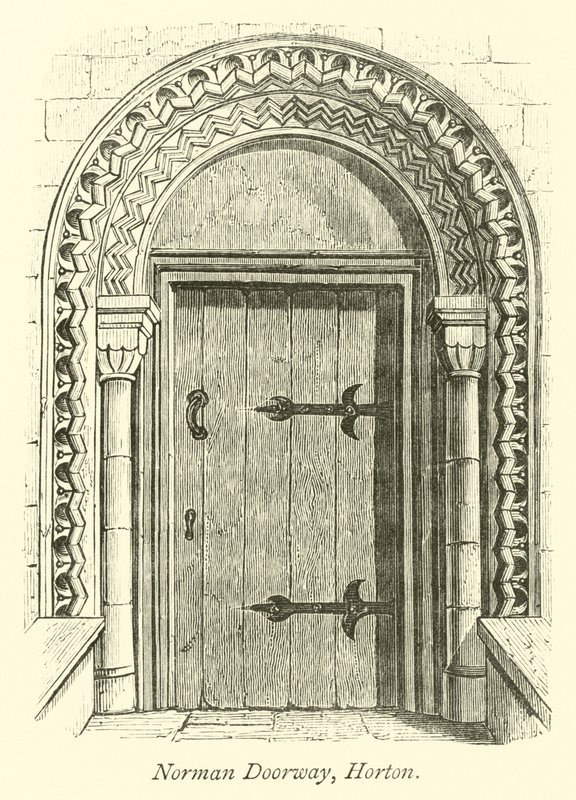 Norman Doorway, Horton  af English School