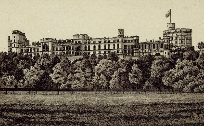 North Front, Windsor Castle af English School