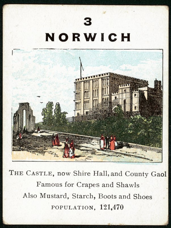 Norwich (farve litho) af English School