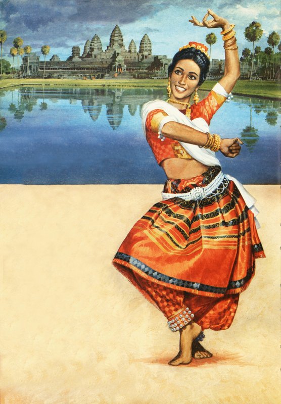 Odissi dans af Indien af English School