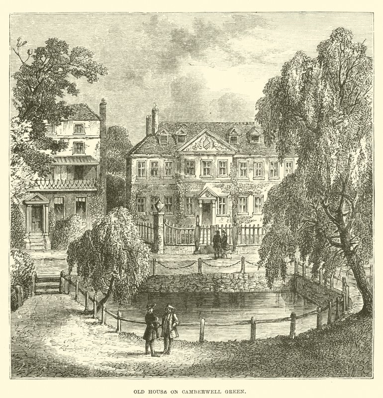 Old House on Camberwell Green (gravering) af English School