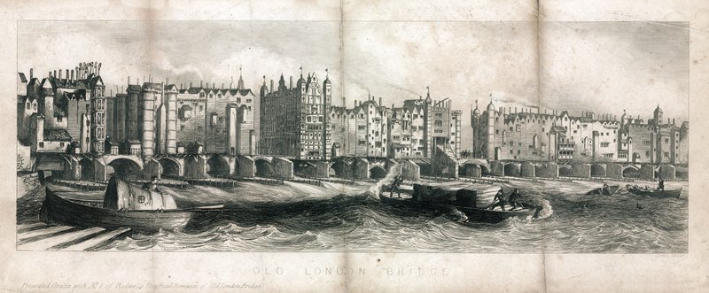 Old London Bridge af English School