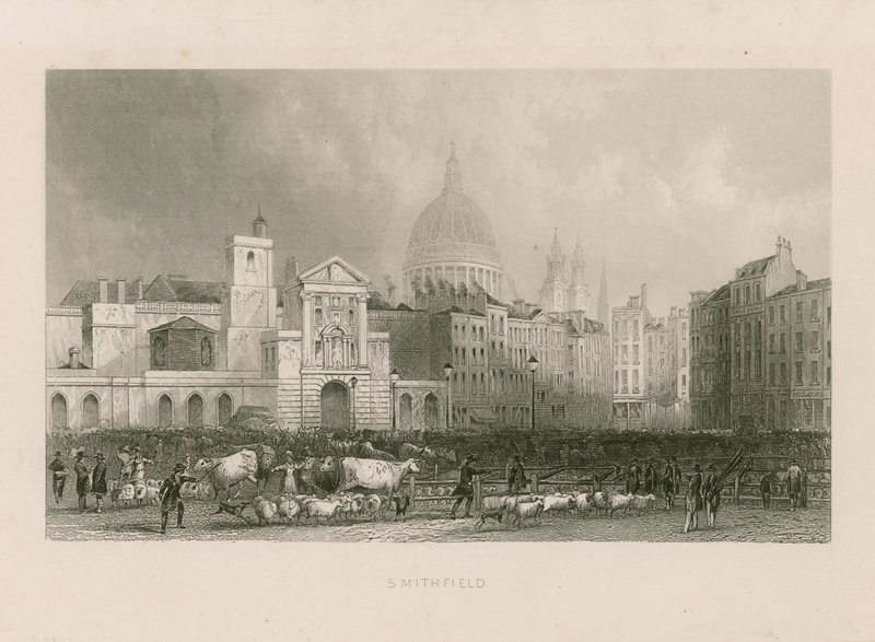 Old Smithfield Market af English School