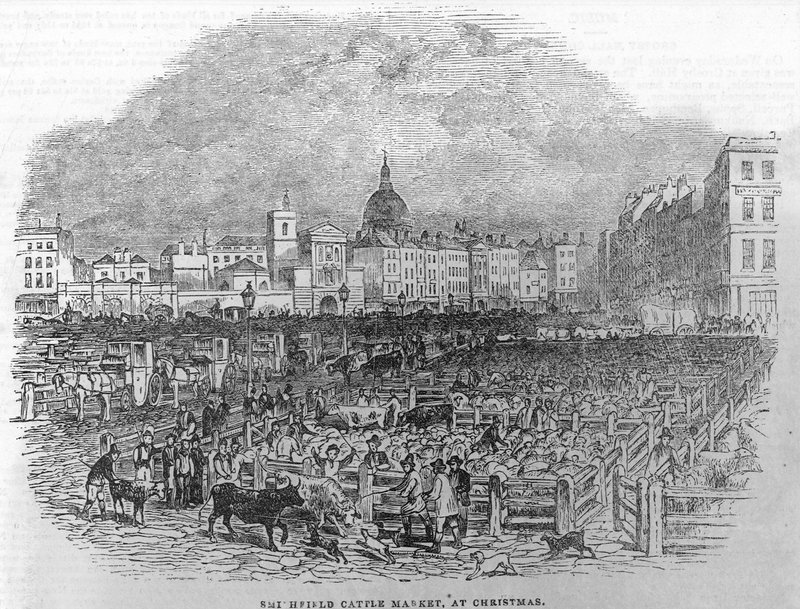 Old Smithfield Market af English School