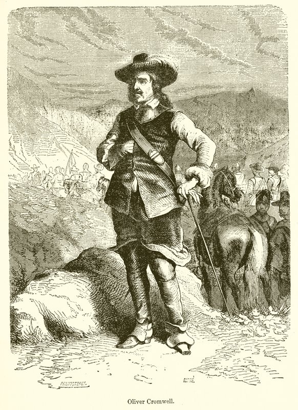 Oliver Cromwell af English School