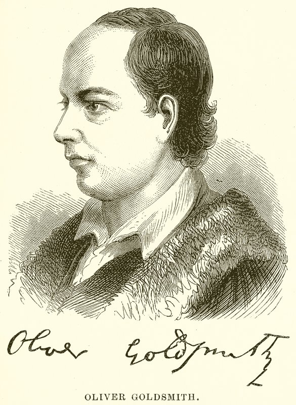 Oliver Goldsmith af English School