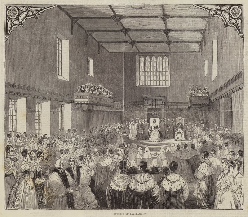 Åbning af Folketinget af English School