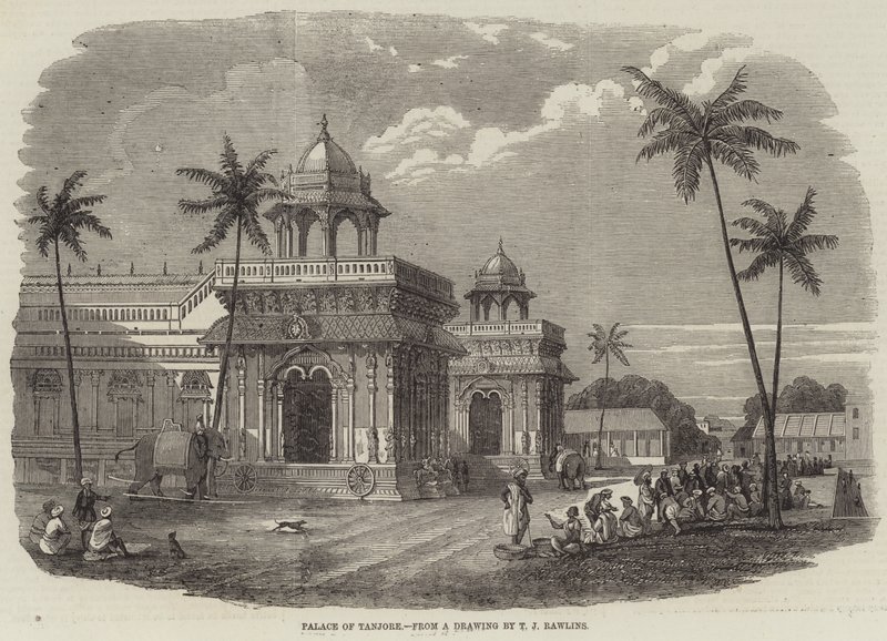 Palace of Tanjore (gravering) af English School