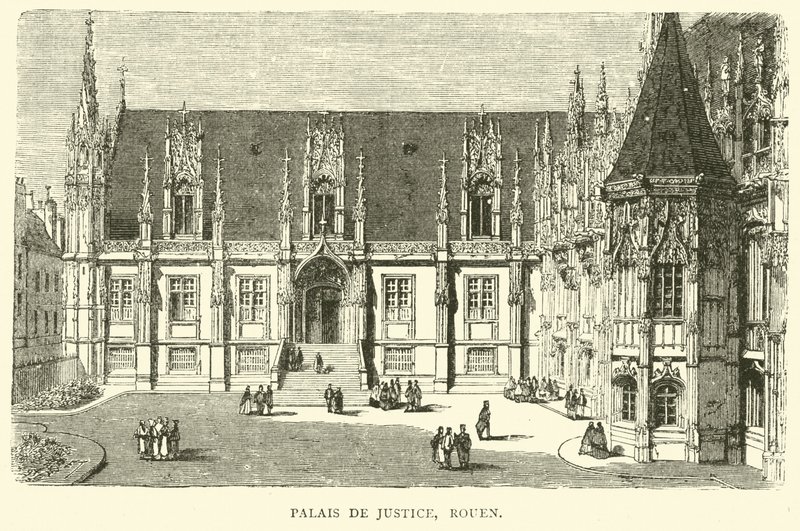 Retsbygningen, Rouen, december 1870 af English School