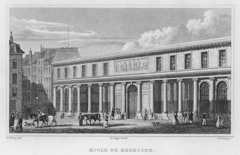 Paris, School of Medicine (gravering) af English School