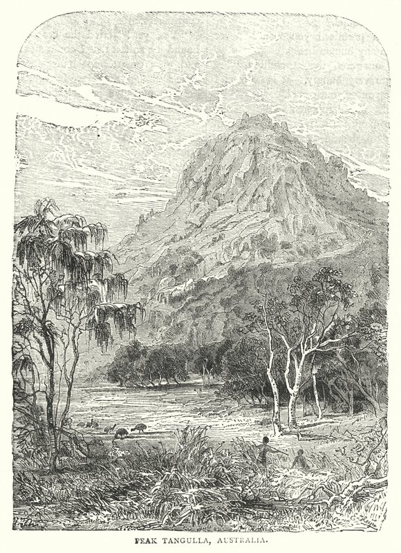 Peak Tangulla, Australien (gravering) af English School