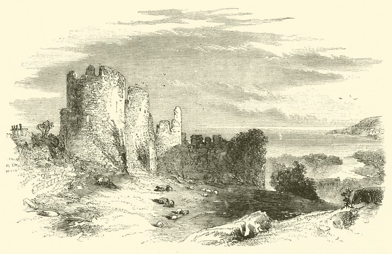 Penrice Castle (gravering) af English School