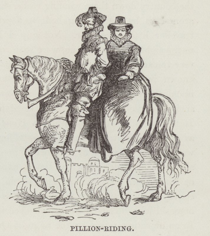 Pillion-ridning (gravering) af English School