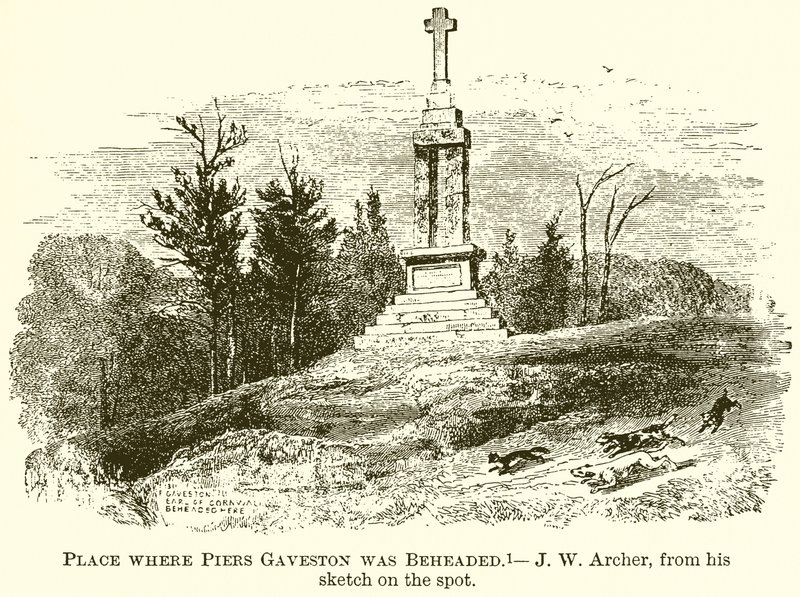 Sted, hvor Piers Gaveston blev halshugget af English School