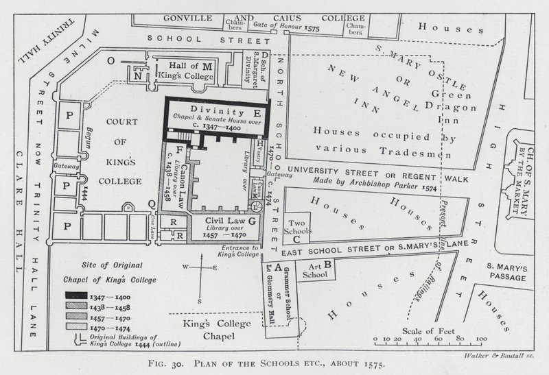 Plan of the Schools etc, about 1575dani af English School