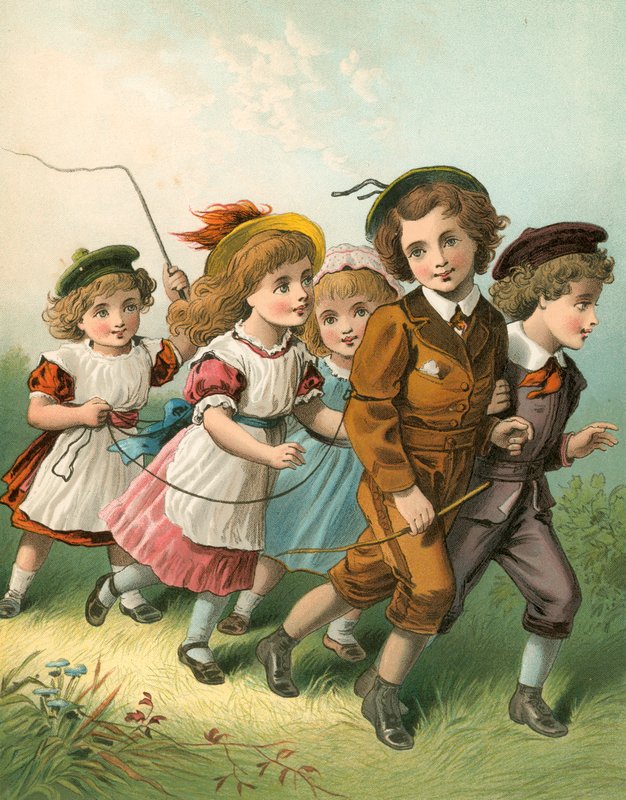 Leger på heste af English School